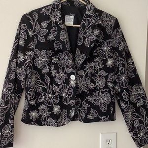 fresh blazer. NWOT , black patterned